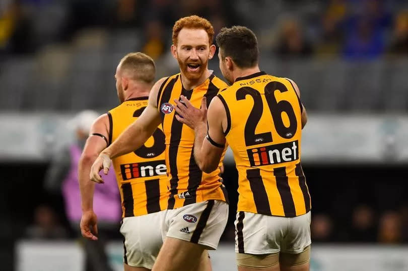 Conor Glass during his time with Hawthorn in AFL -Credit:Getty