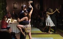 <p>Obama partakes in a Tango lesson while visiting Argentina.</p>