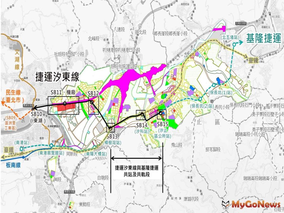 ▲汐東捷運模擬路線圖(圖/新北市政府)