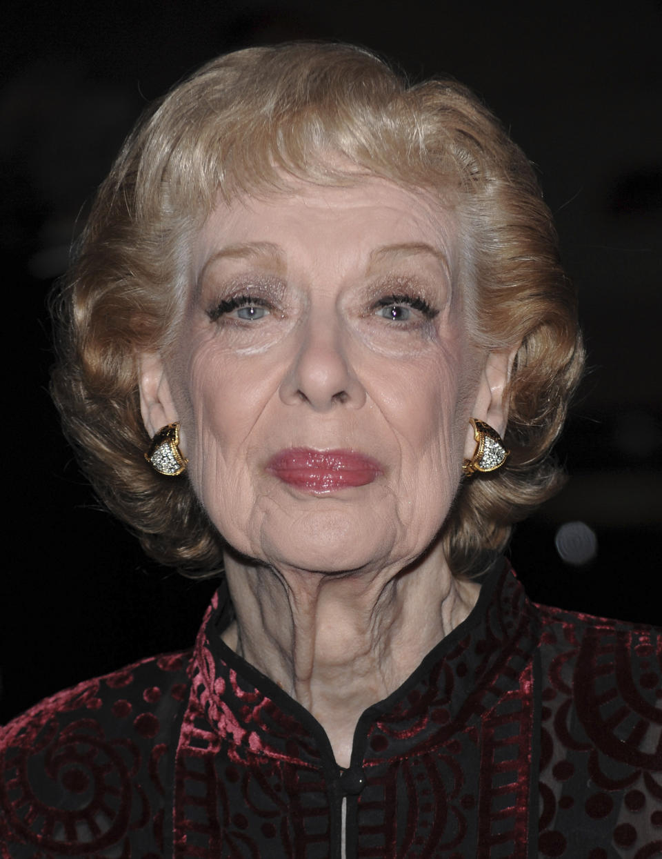 FILE - Actress Joyce Randolph attends the Museum of the Moving Image Salute to Ben Stiller at Cipriani's 42nd Street on Tuesday, Nov. 12, 2008, in New York. Randolph, who played Ed Norton’s sarcastic wife Trixie, on the "The Honeymooners," has died at age 99. Randolph died of natural causes Saturday night, Jan. 13, 2024, at her home on the Upper West Side of Manhattan, her son Randolph Charles told The Associated Press Sunday. (AP Photo/Evan Agostini, File)