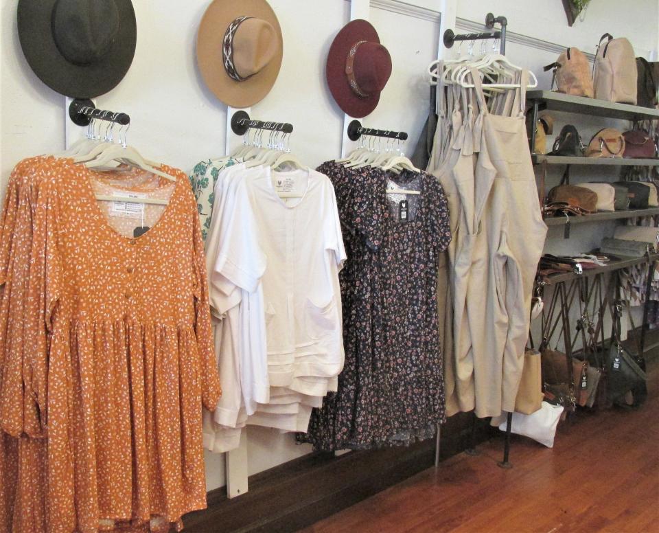 Unique clothing items and accessories are available at Farmhouse Frocks in Millersburg.