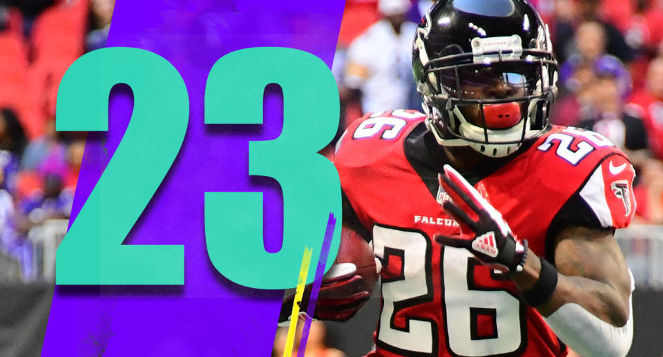 <p>Baltimore has a good defense, but how does an offense like Atlanta post 131 yards at home? That’s incredibly poor. (Tevin Coleman) </p>