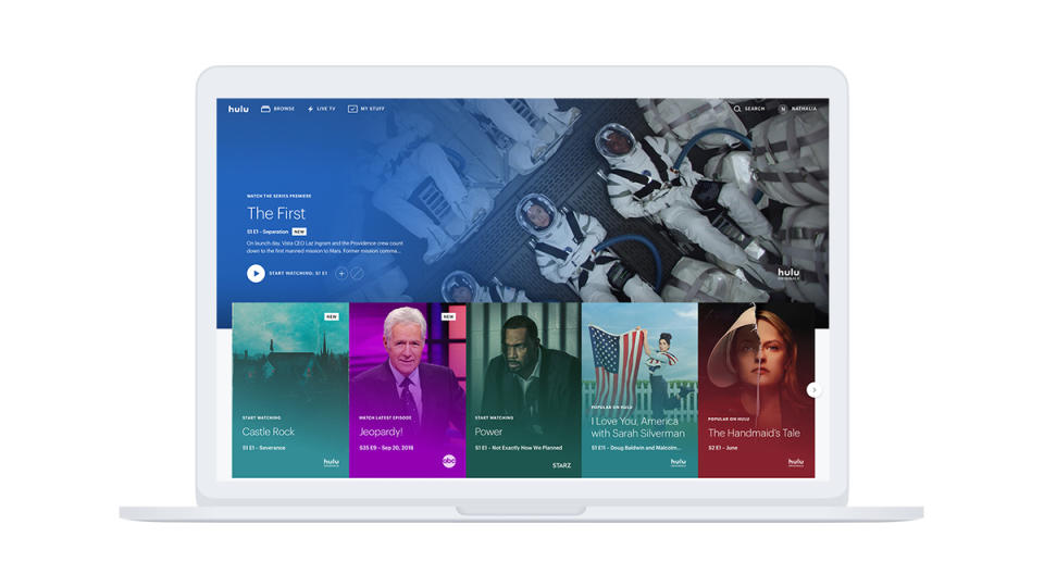 Hulu.com has a fresh face today, following a design update that emphasizes