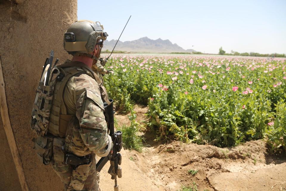 A US Army Special Forces soldier in Afghanistan