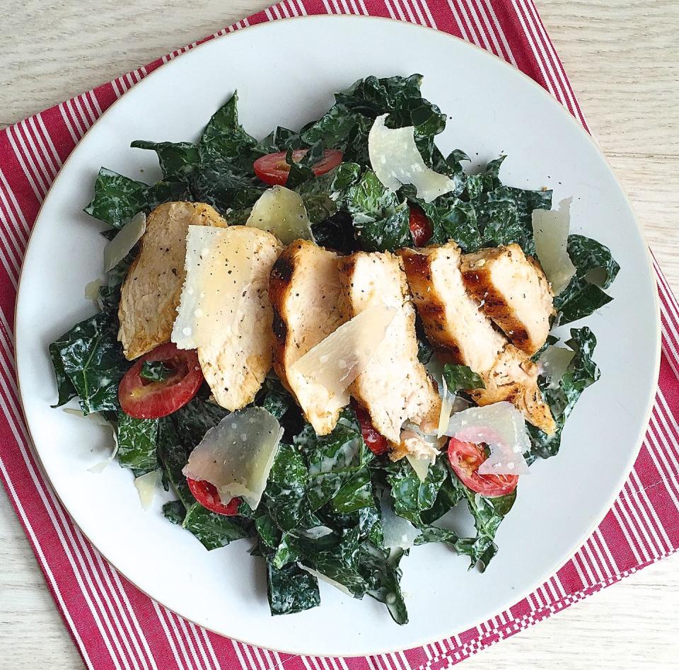 Kale Caesar with Grilled Chicken