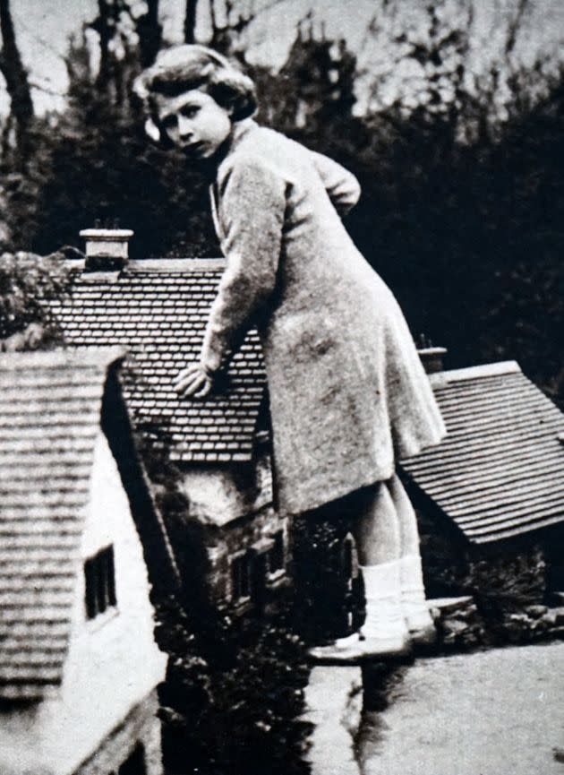 Princess Elizabeth visiting Bekonscot, a model village and railway. (Photo: Universal History Archive/Universal Images Group via Getty Images)