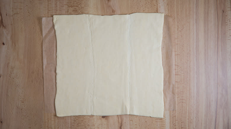 unrolled puff pastry sheet