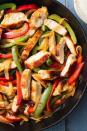 <p>Fajitas are the perfect weeknight dinner. Minimal prep and minimal cook time means these can be on your table FAST. </p><p>Get the <a href="https://www.delish.com/uk/cooking/recipes/a30146397/easy-chicken-fajitas-recipe/" rel="nofollow noopener" target="_blank" data-ylk="slk:Chicken Fajitas;elm:context_link;itc:0;sec:content-canvas" class="link ">Chicken Fajitas</a> recipe.</p>