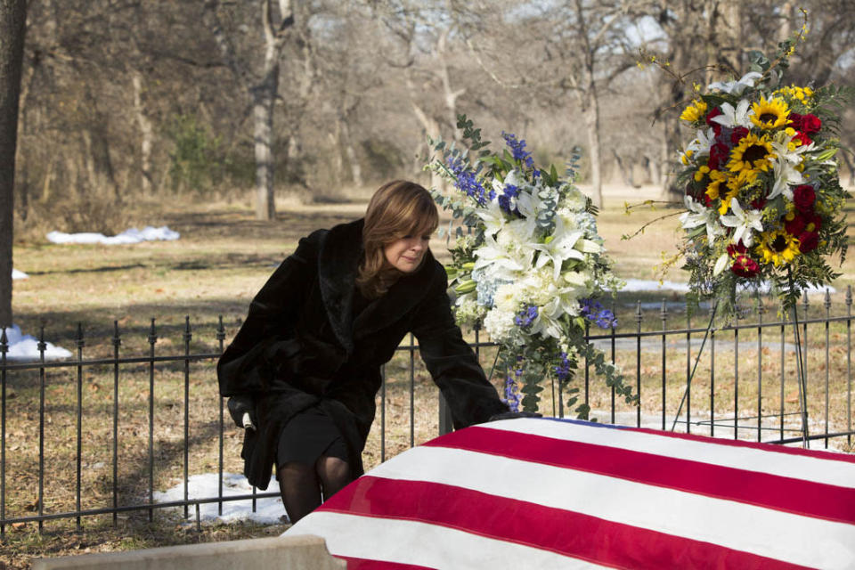 Linda Gray in the "Dallas" Season 2 episode, "J.R.'s Masterpiece."