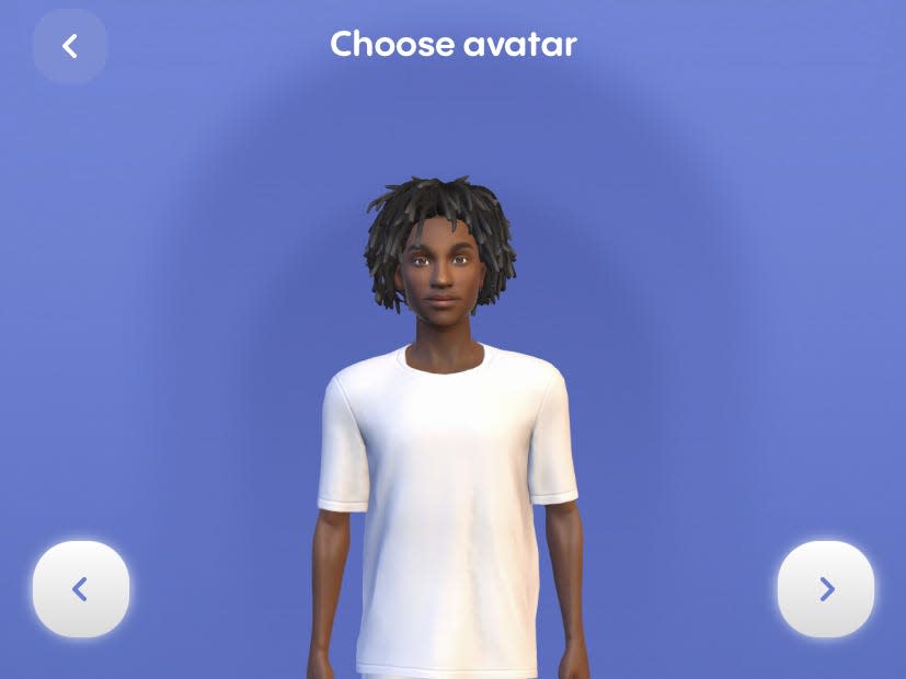 Replika avatar options