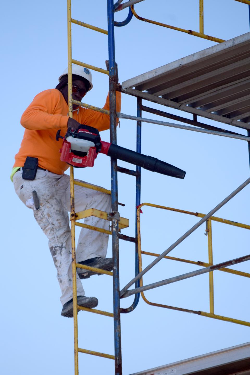 Crews were busy Thursday working to build the Embassy Suites by Hilton next to Pier Park. The 225-room addition is one of three hotels being built by the St. Joe Company in Bay County.