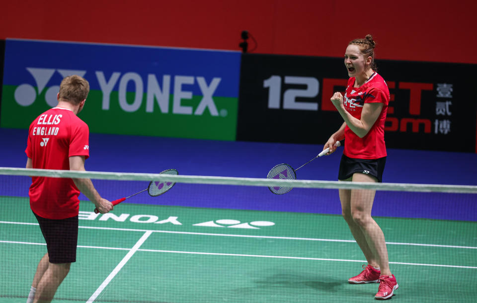 Marcus Ellis and Lauren Smith were in jubilant spirits after their scintillating pair of first round victories