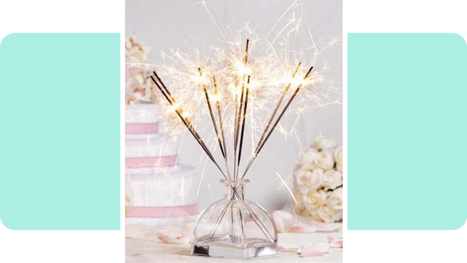 winter wedding essentials: sparklers