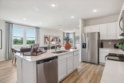 Frederick Model Home Kitchen | New Build Homes in West San Antonio, TX | Spring Creek by Century Communities