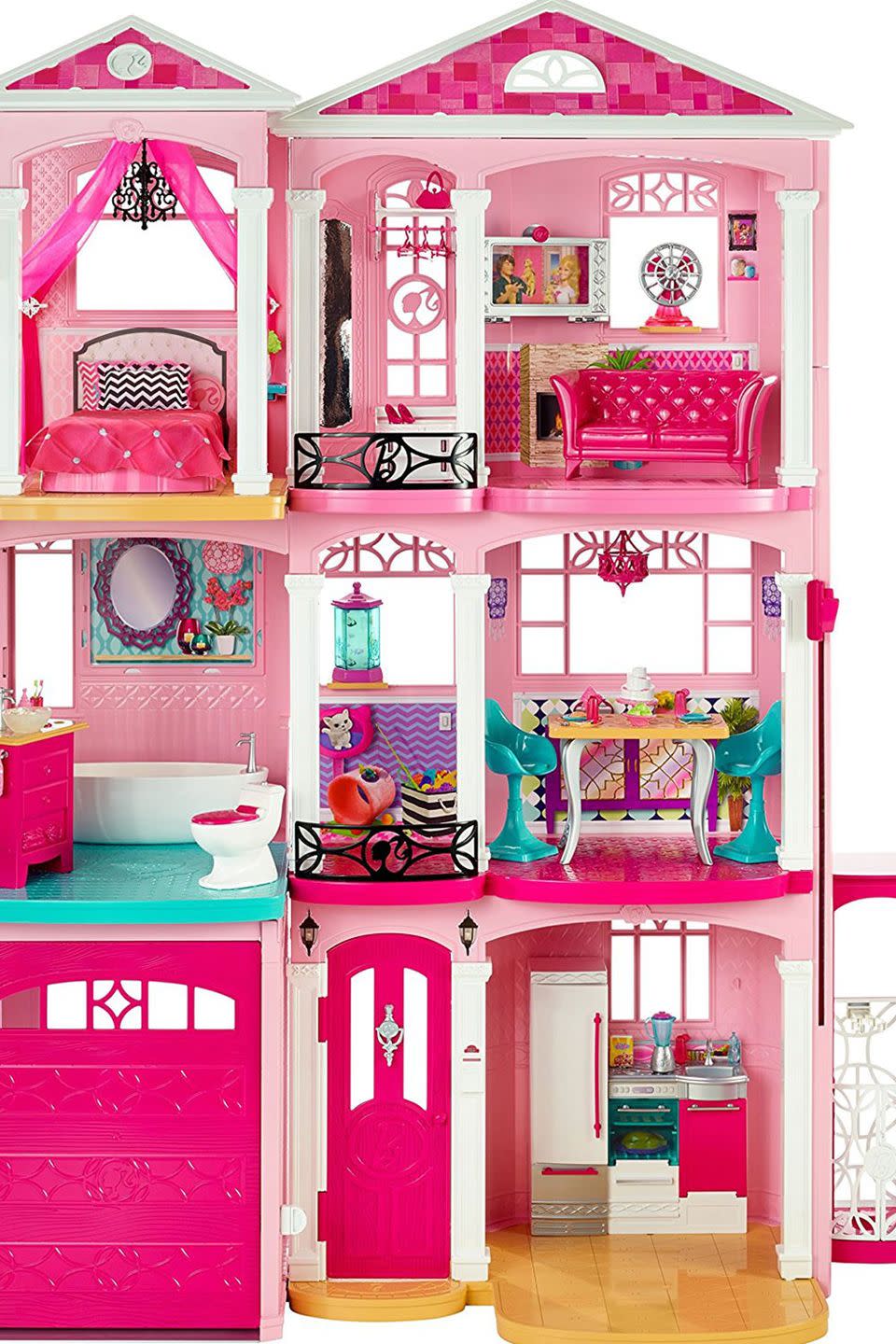 Pink, Toy, Dollhouse, Magenta, Doll, Room, Barbie, Hutch, Playset, Furniture, 