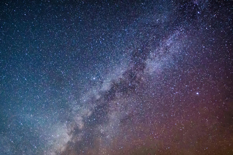 Milky way galaxy with stars and space dust in the universe