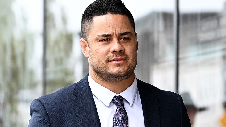 Jarryd Hayne will return to court on Monday after the jury failed to come to a unanimous decision in his rape trial. Pic: AAP