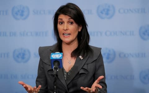 US Ambassador to the United Nations Nikki Haley - Credit: LUCAS JACKSON