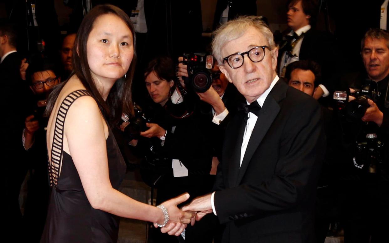 Soon-Yi Previn and her husband Woody Allen at the 2010 Cannes film festival - AP