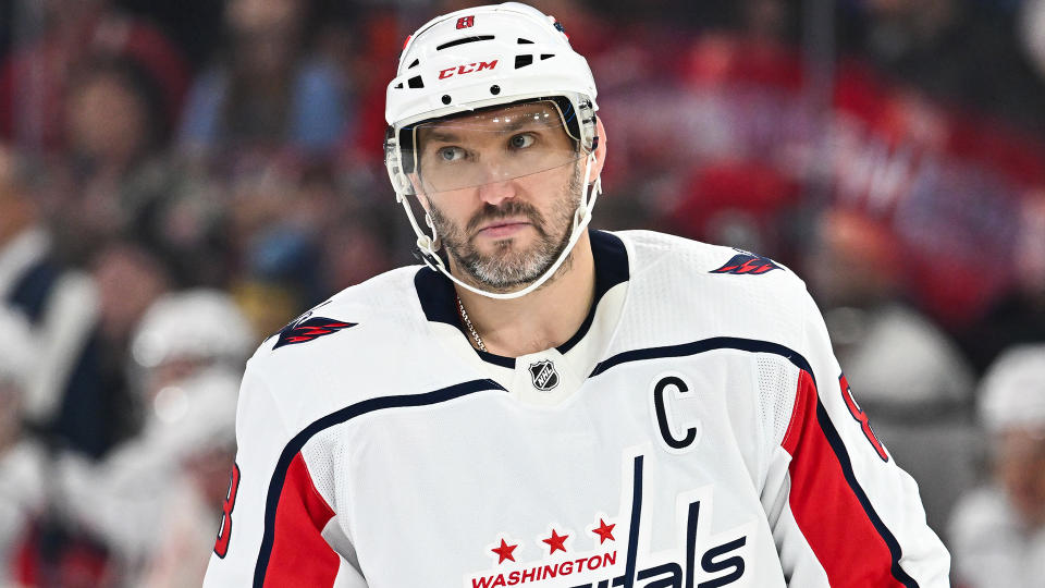 NHL superstar Alex Ovechkin doesn't look as dominant as usual early in 2023-24. (Photo by Minas Panagiotakis/Getty Images)