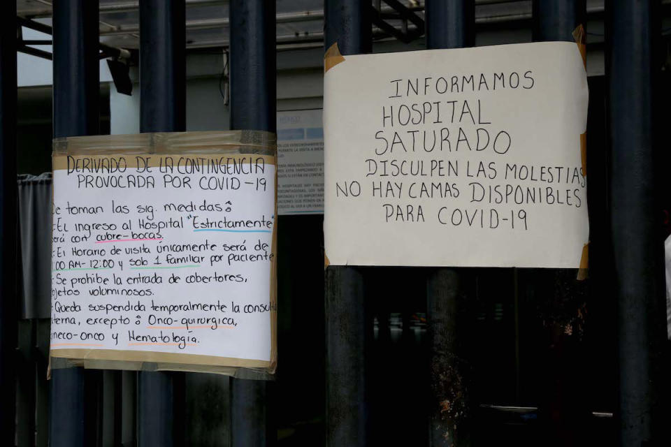 El ISSSTE de Acapulco  es uno de los hospitales saturados por enfermos de la Covid. Foto: Carlos Carbajal.