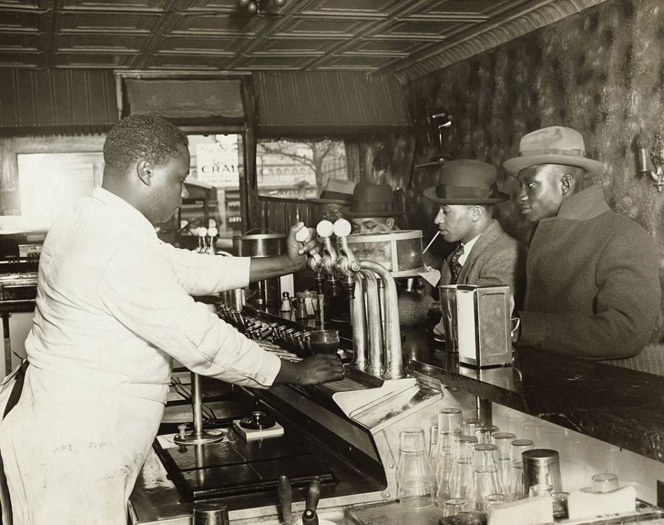 1930: Customers Waiting For Service