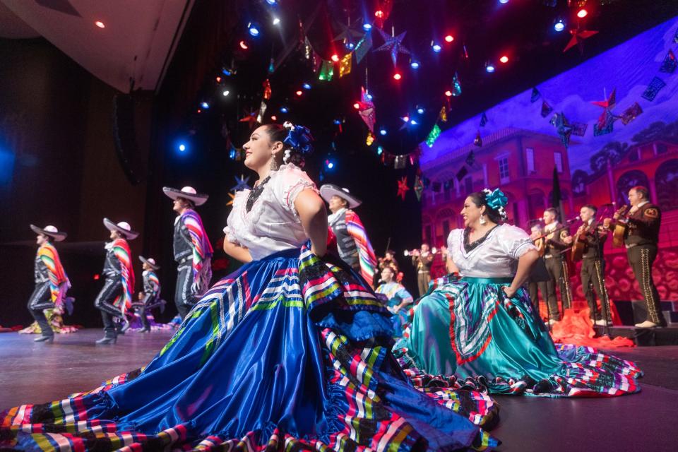 The 22nd Annual Mariachi & Folklórico Festival, ballet folklórico dancers danced alongside a mariachi group at the Chandler Center for the Arts.