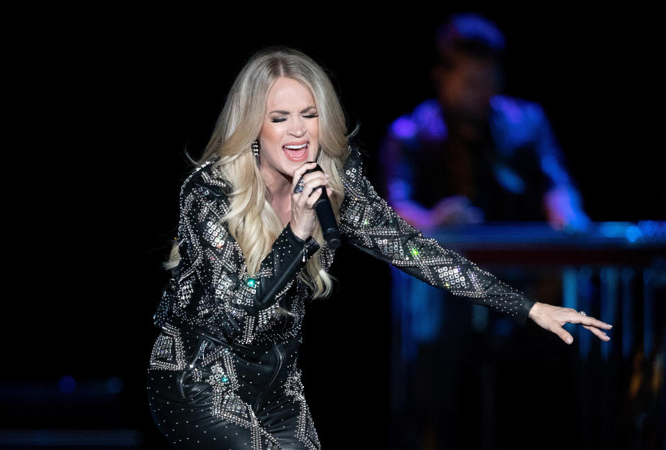 Underwood performs onstage on July 4 in London. (Photo: Jo Hale via Getty Images)