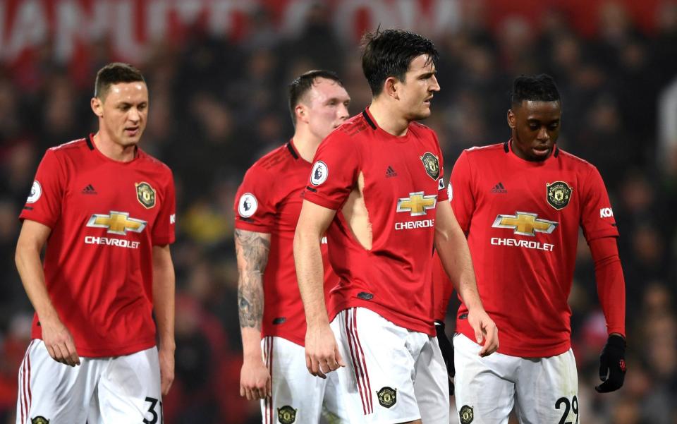 The expressions say it all as Manchester United stumbled their way to a 2-0 defeat at home to Burnley on Wednesday night - Getty Images Europe