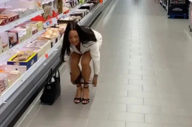 British OnlyFans model Chloe Lopez has sparked outrage after posting videos of herself leaving her used underwear among food at the supermarket and in other public settings. She is seen in a since-deleted video showering her sliding down her undergarments.