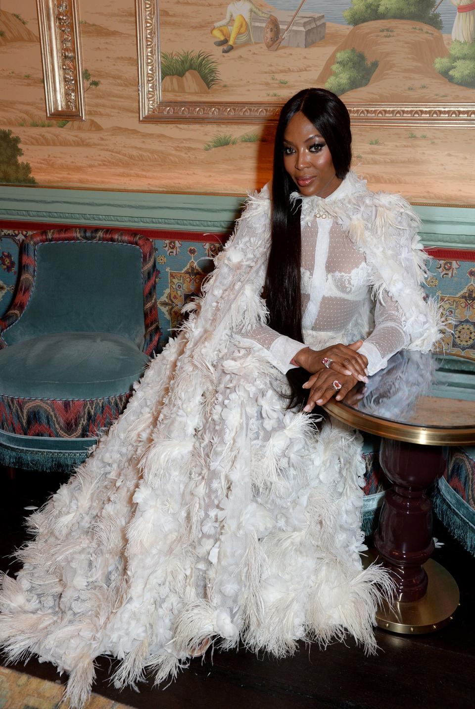 Naomi Campbell in Dior couture