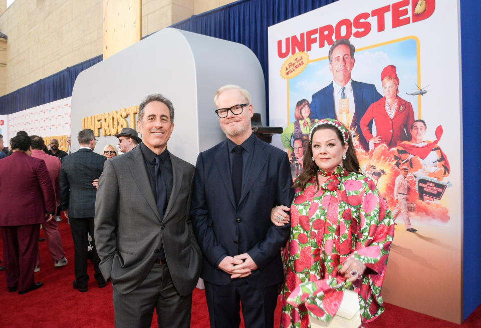 Jerry Seinfeld, Jim Gaffigan, Melissa McCarthy attend Netflix's "Unfrosted" premiere