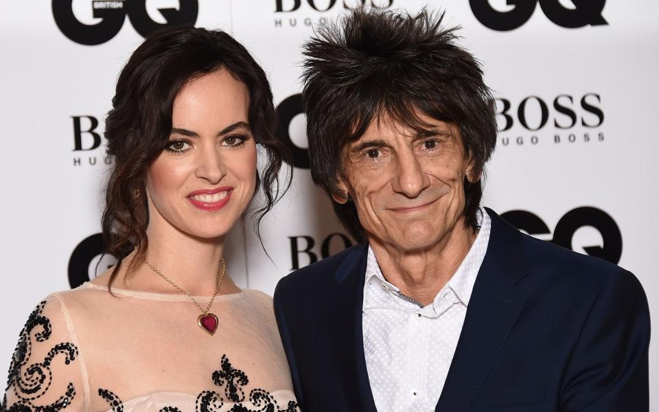 Sally Humphreys und Ron Wood