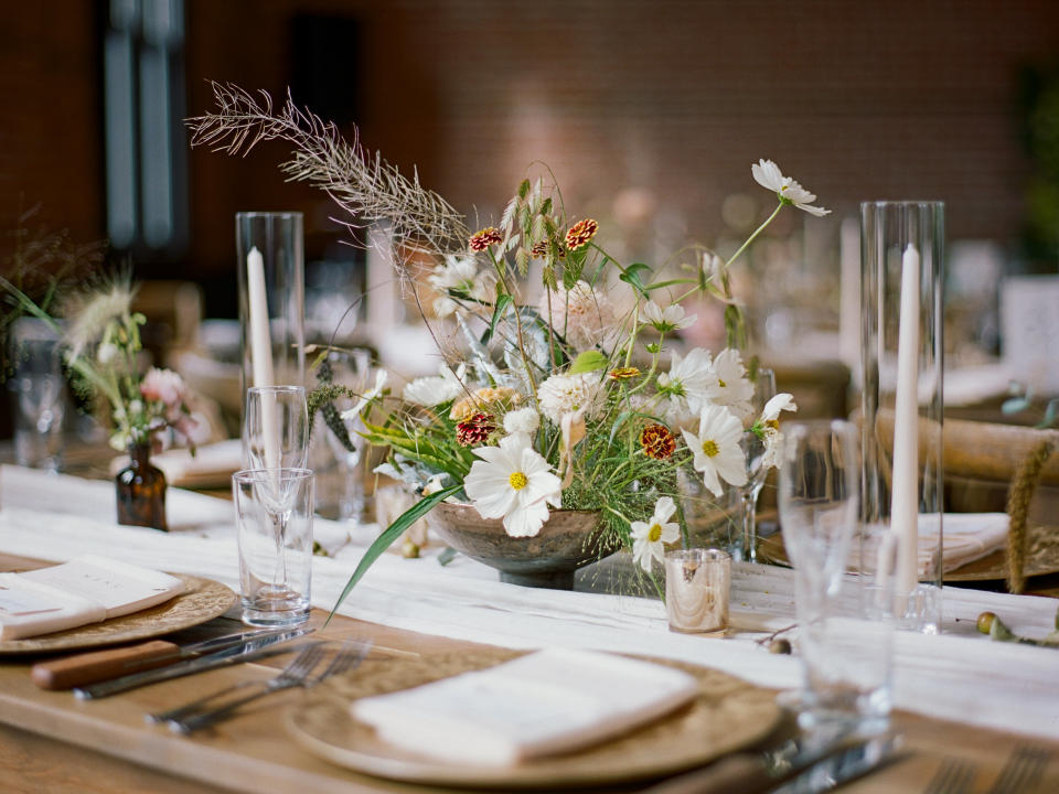 Beautiful wedding table setting