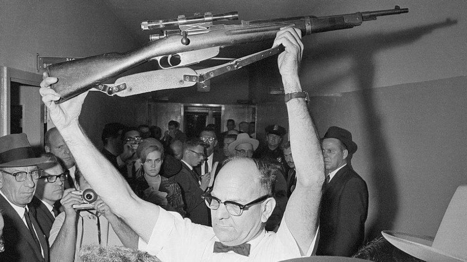el rifle utilizado para matar a John F. Kennedy.