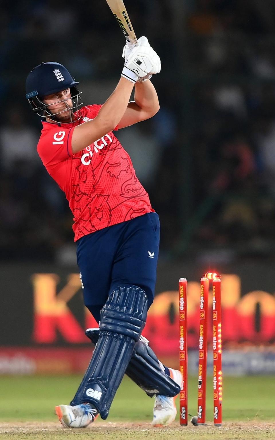 Will Jacks is bowled for a duck - Alex Davidson/Getty Images