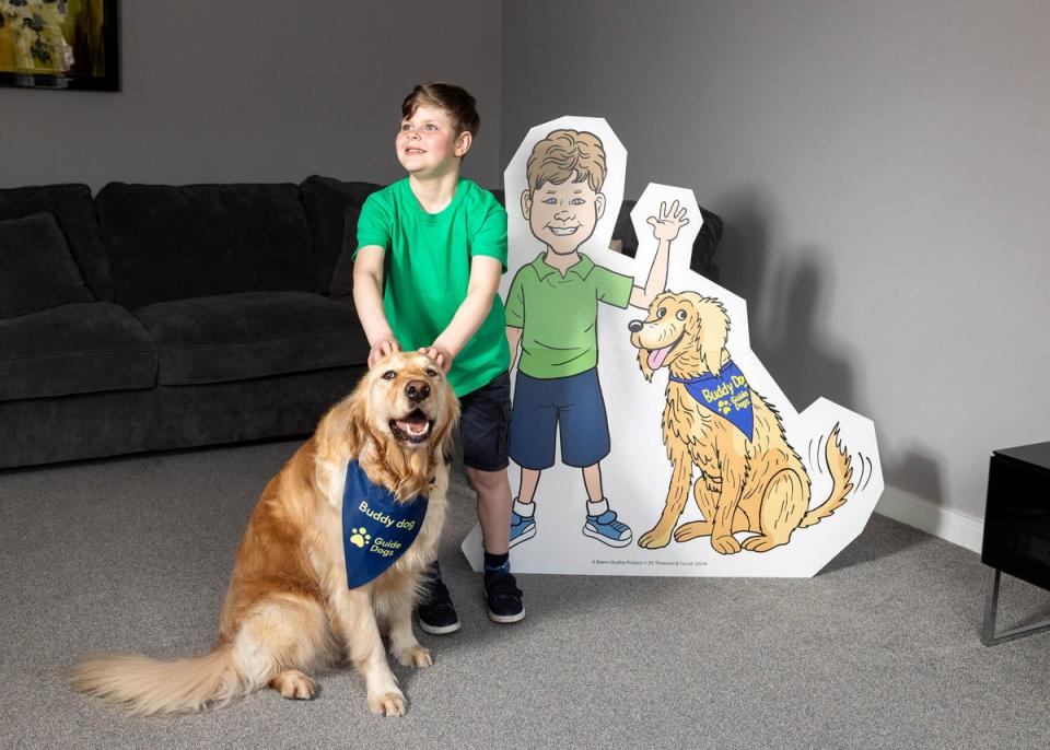 Alex and his dog Chance have been immortalised by the Beano (PA)
