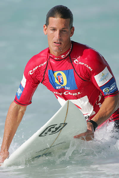 The three-time world surfing champion died of a heart attack in 2010, allegedly linked to drug use. The 32-year-old is remembered as one of the greatest big-wave riders in the history of the sport.