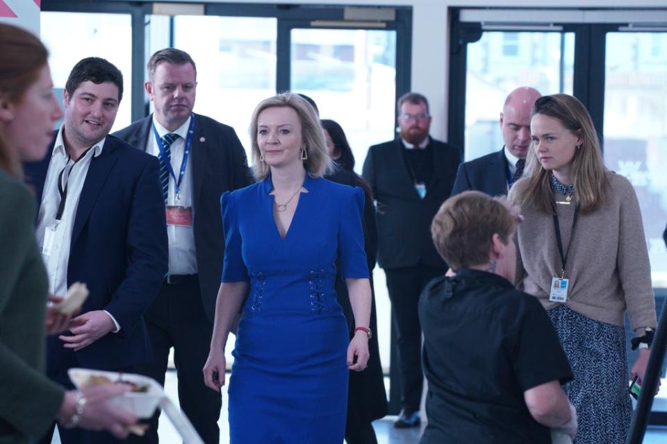 Foreign Secretary Liz Truss and the Prime Minister used their speeches to criticise so-called ‘woke’ culture (Peter Byrne/PA) (PA Wire)