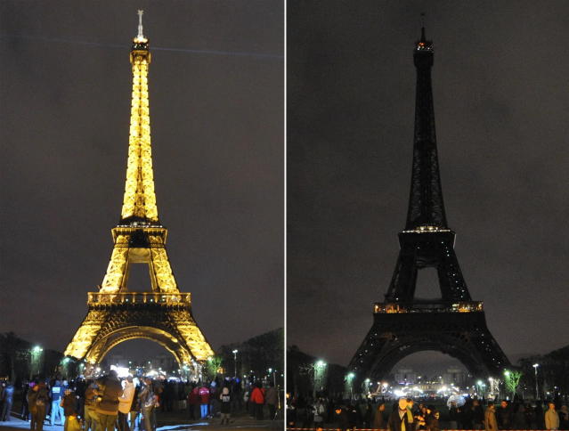 Lights out early for Eiffel Tower as Paris saves energy