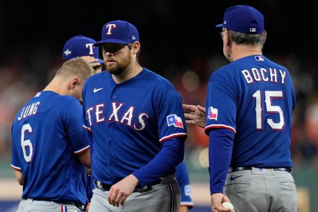 Texas Rangers Uniform Evolution Collage