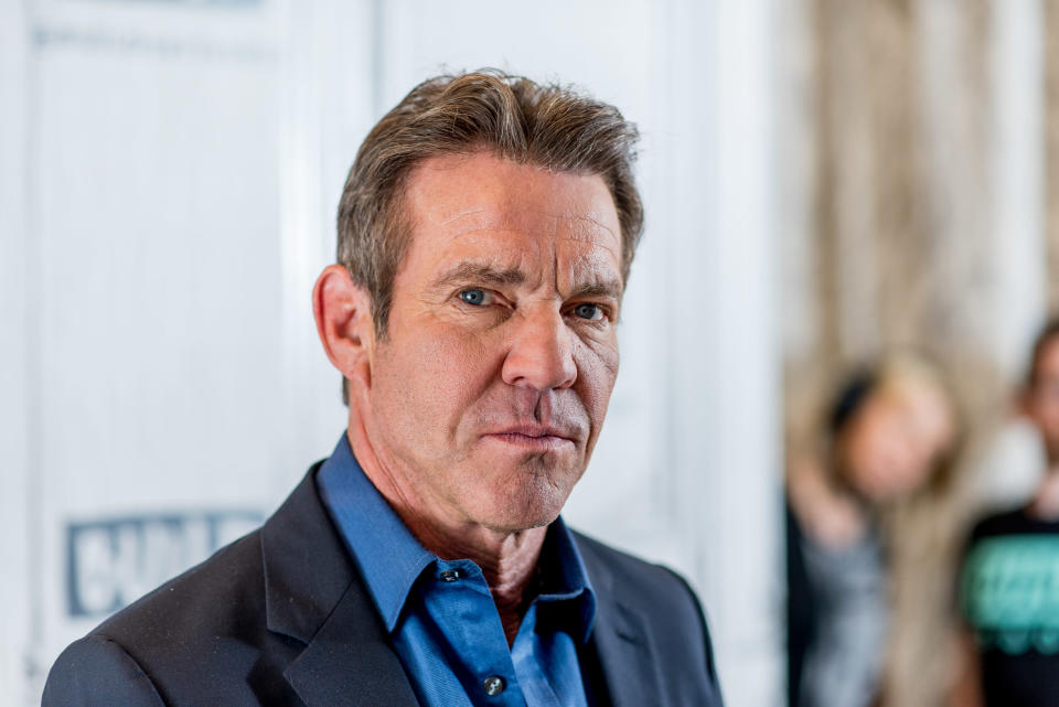 Dennis Quaid, pictured here on the set of AOL’s Build Series in 2017, opens up about overcoming cocaine addiction. (Photo: Roy Rochlin/FilmMagic)