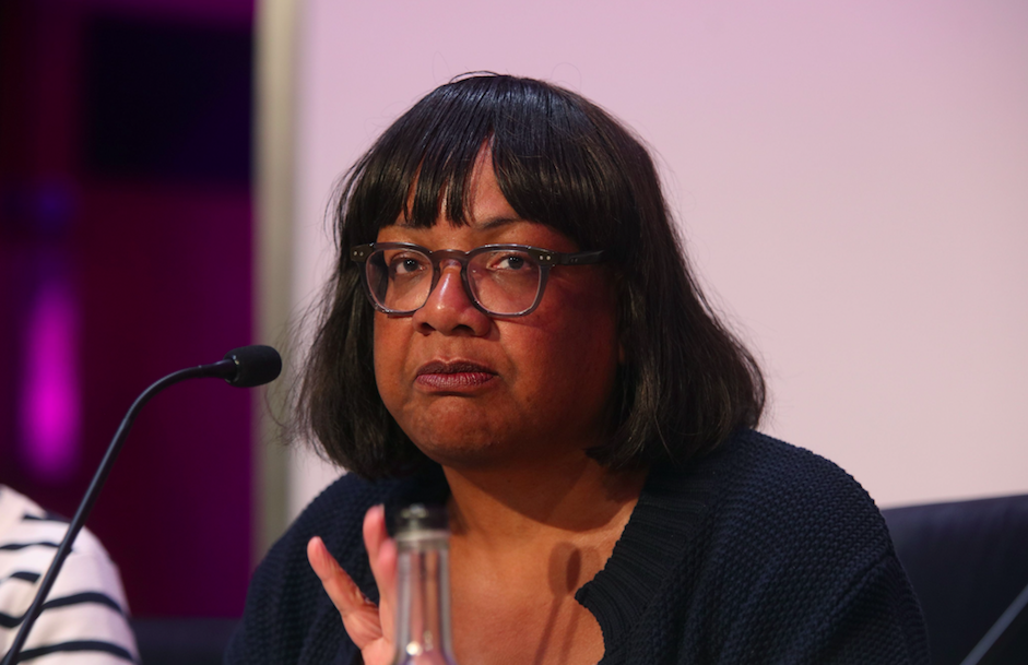 <em>Diane Abbott hit out at police cuts during the debate (Rex)</em>