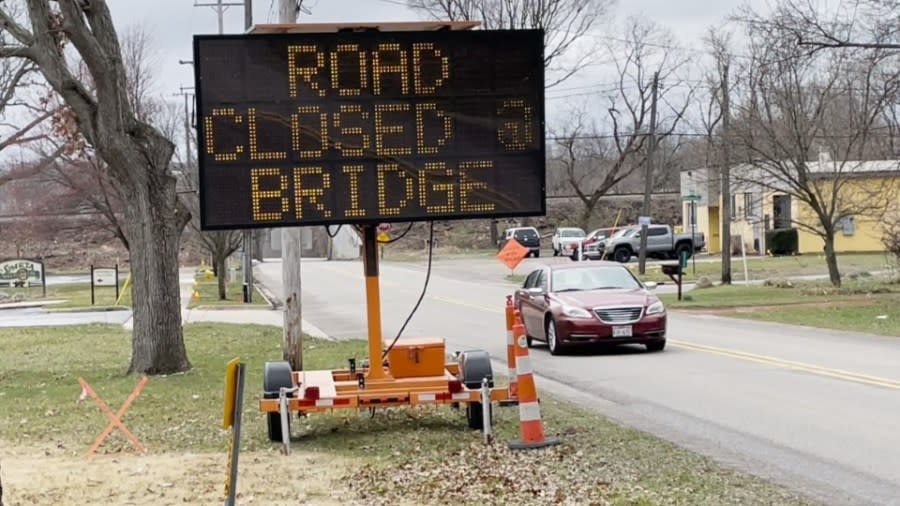 A construction project is set to replace the railroad bridge that crosses Bristol Avenue in Walker. (Matt Jaworowski/WOOD TV8)