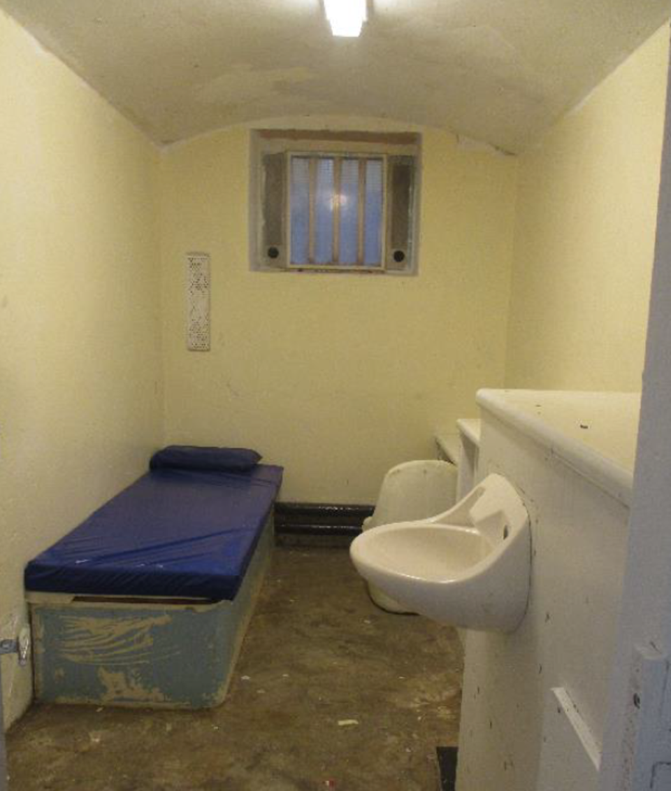 A cell in the segregation unit at Bedford prison (HM Prisons Inspectorate)