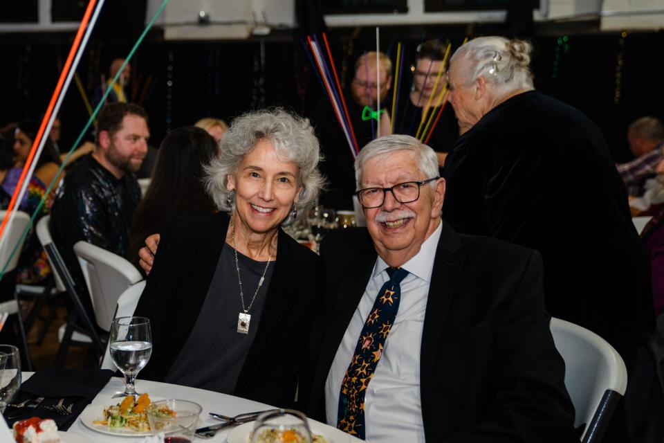 Kay Brookshire and Tom Beehan, recipients of the annual Selma Shapiro Friend of the Child Award presented at the Children’s Museum of Oak Ridge Gala in December 2023.