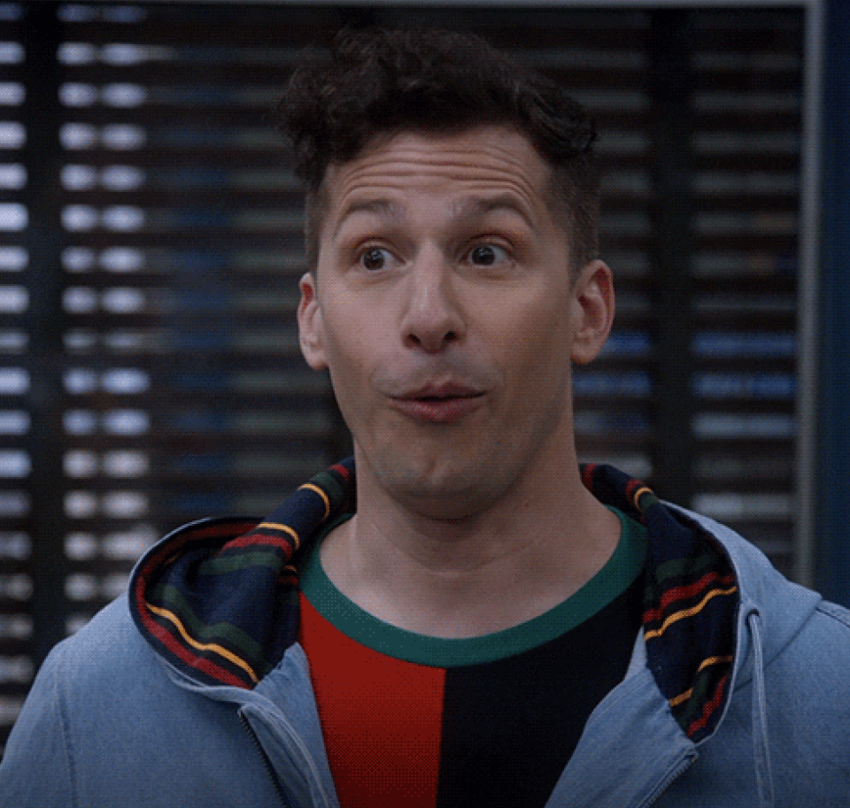 jake peralta amused