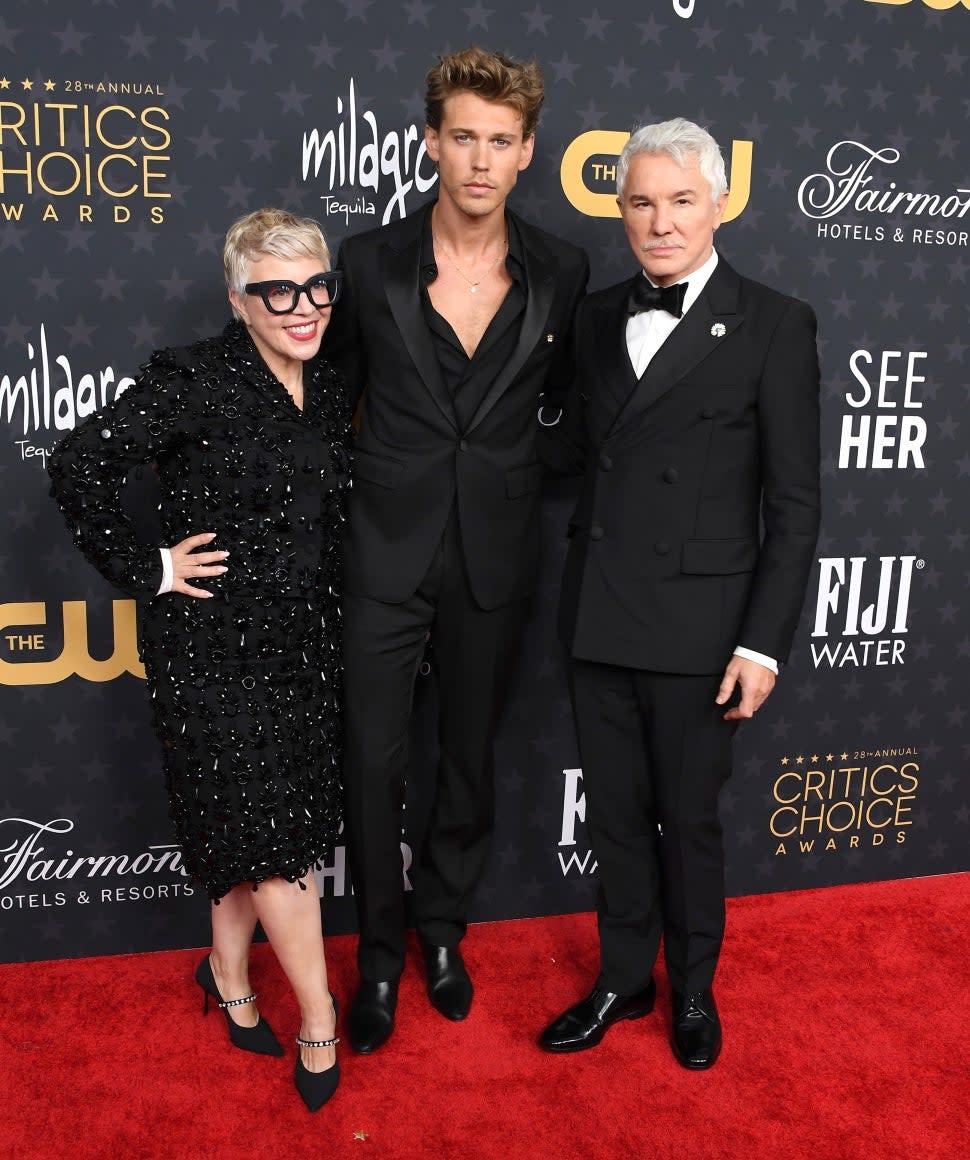 Catherine Martin, Austin Butler and Baz Luhrmann