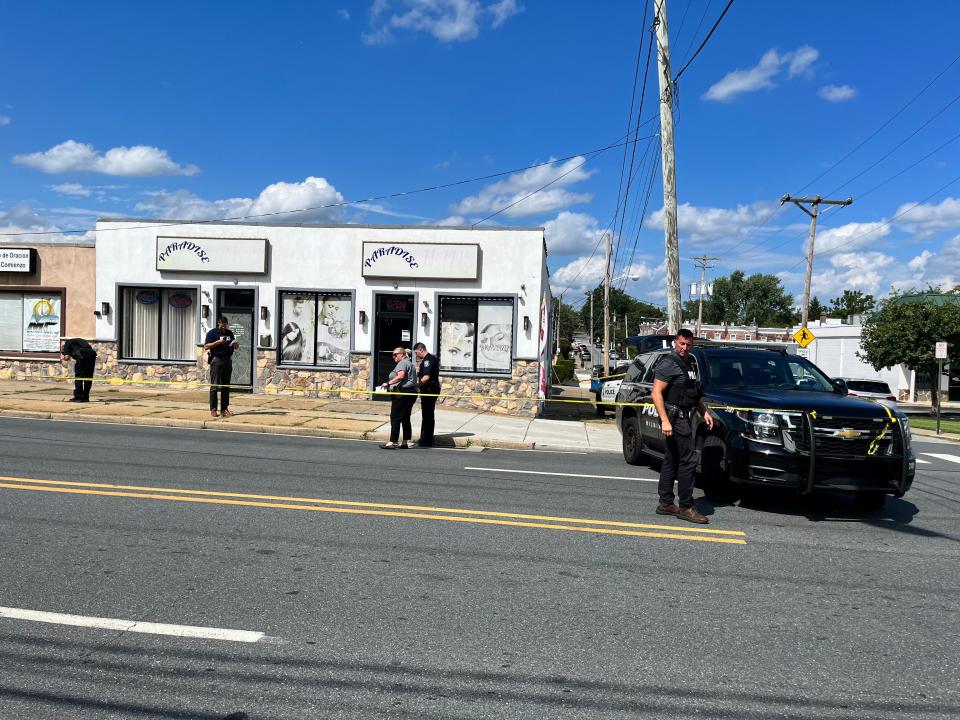 Wilmington police investigate an apparent shooting in the 2900 block of Lancaster Avenue that ended with victim at performing arts school.