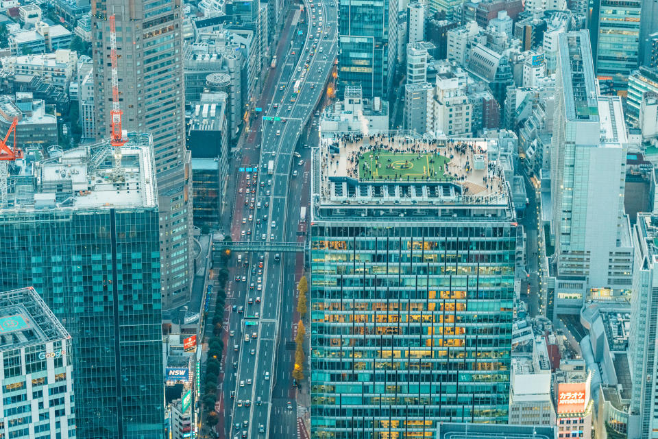 There are nine development projects in the development plan based on Shibuya Station.  (Saha Entertainment via Getty Images)